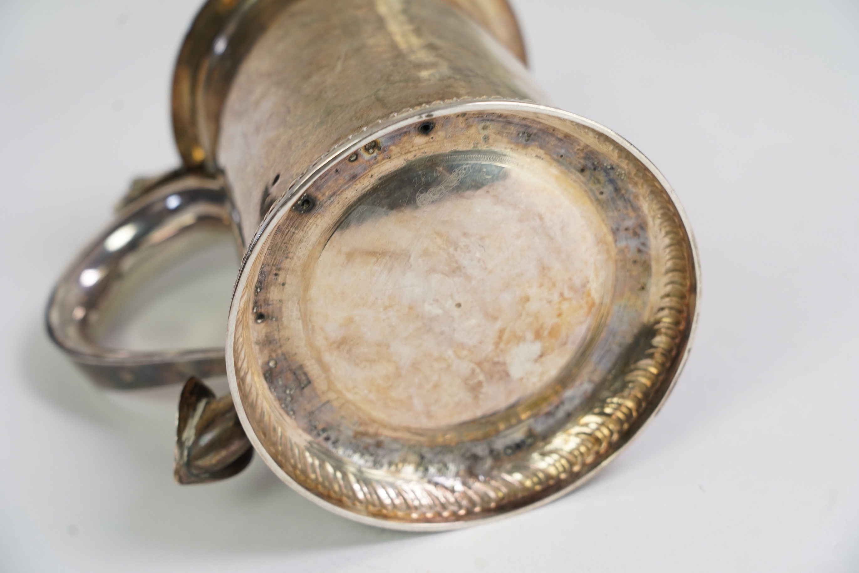A George III provincial silver peg tankard by John Langlands I and John Robertson I